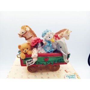 Cherished Teddies Toy Car Figurine 219096 Rolling Along With Friends And Smiles